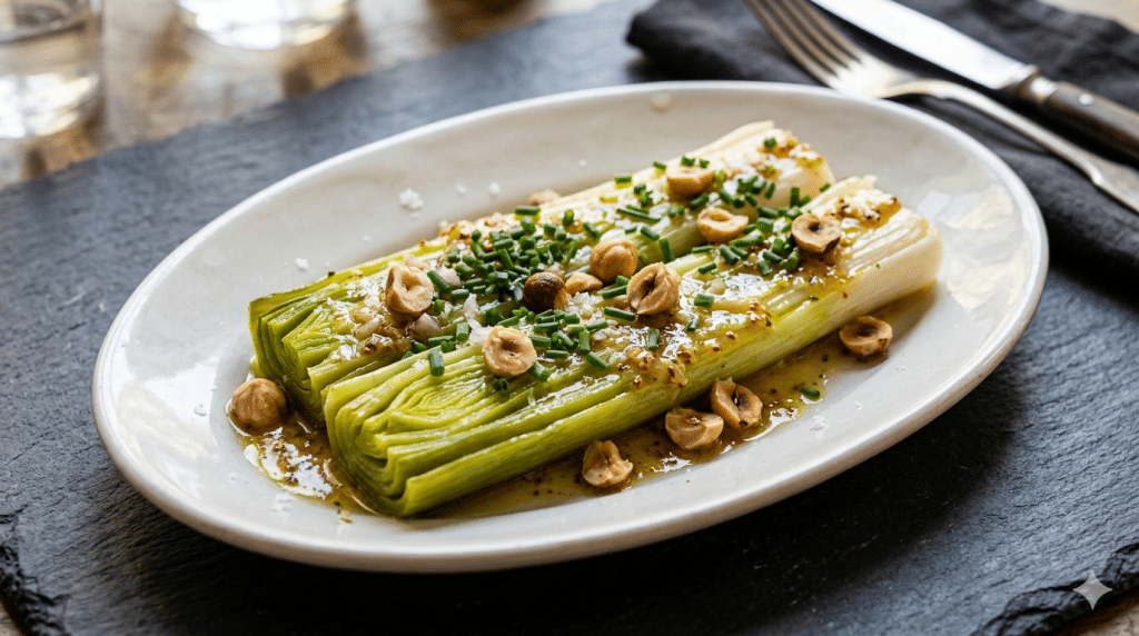 poireaux vinaigrette gastronomique