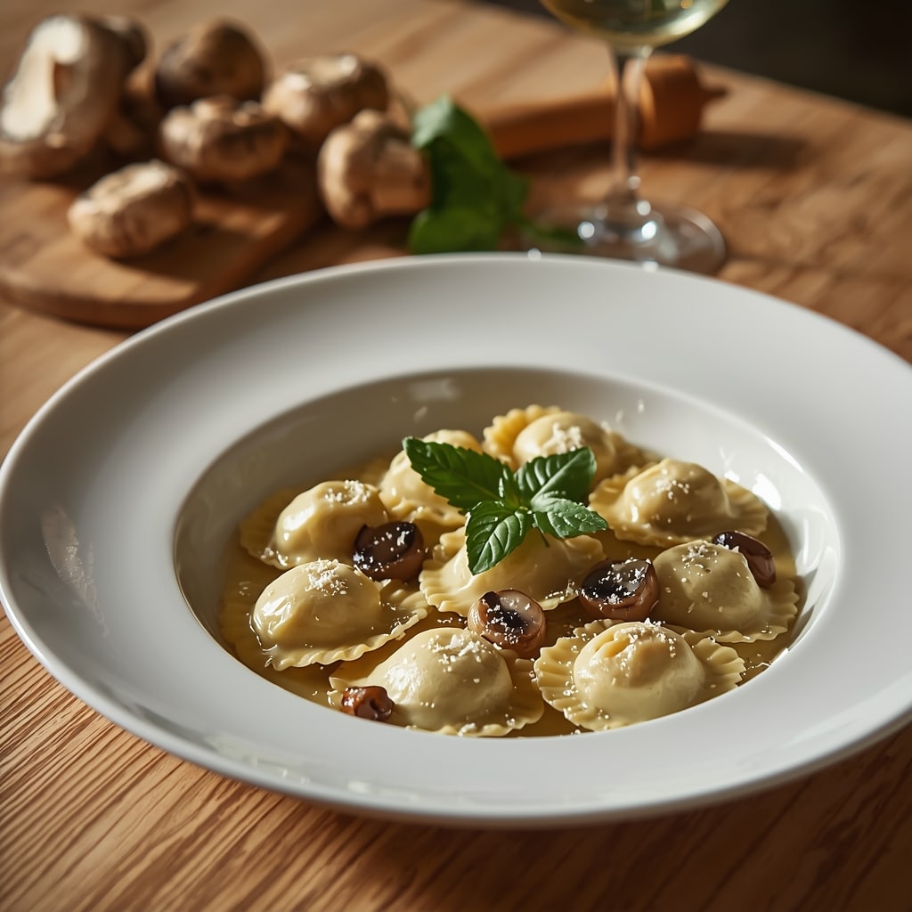 ravioli au champignon