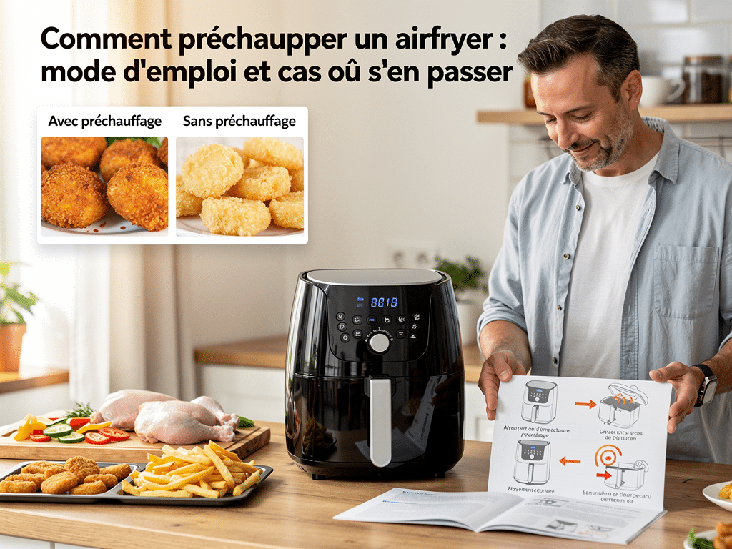 comment prechauffer airfryer
