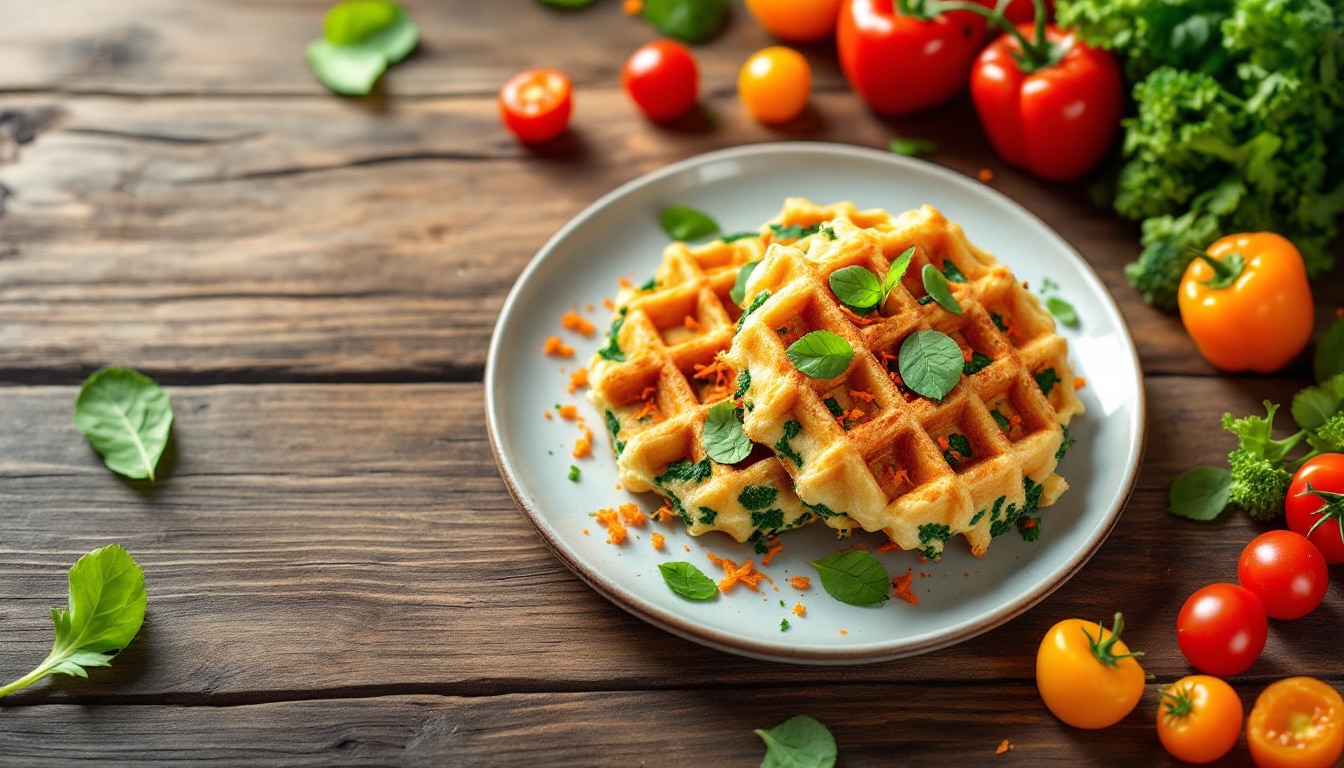 découvrez une recette facile et rapide de gaufres aux légumes, saine et délicieuse, parfaite pour un repas équilibré et gourmand.