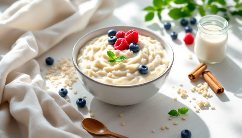 découvrez une recette facile et légère de riz au lait healthy, sans sucre raffiné, pour un dessert gourmand et équilibré.